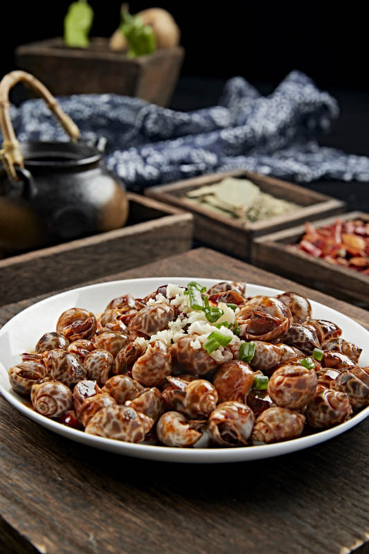 捞汁小海鲜酒酿花螺图片