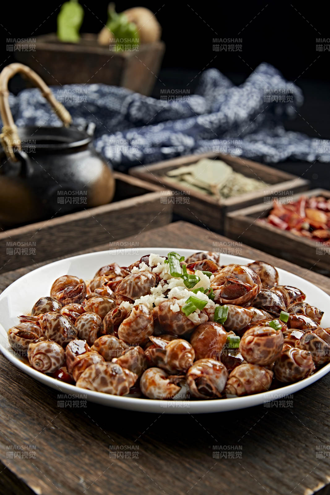 捞汁小海鲜酒酿花螺图片