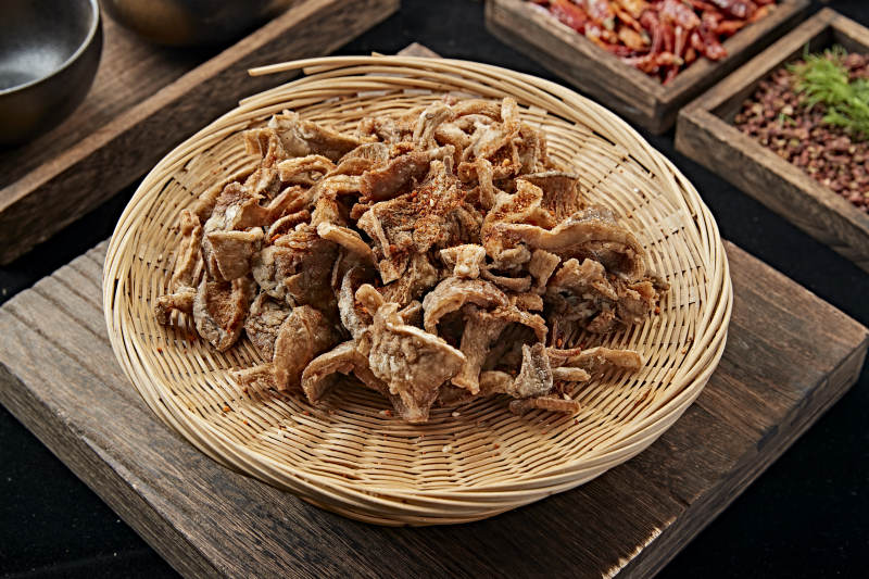 散粉干炸平菇图片