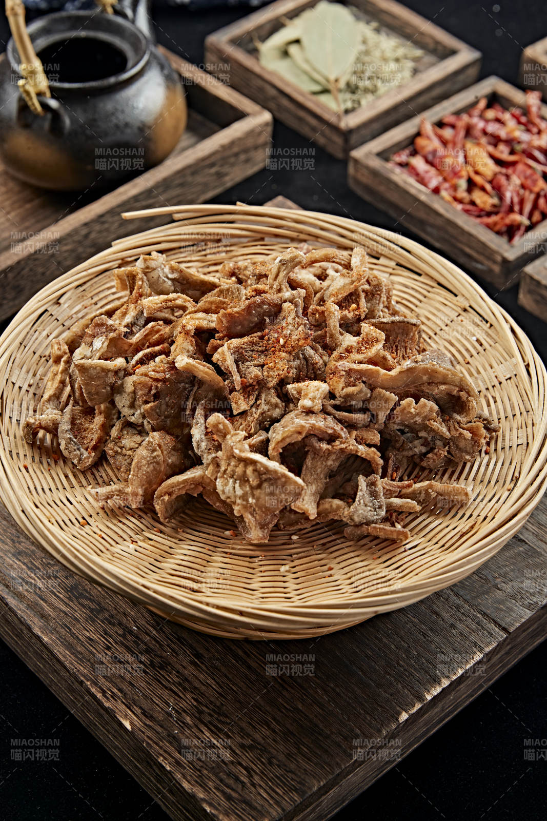 散粉干炸平菇图片