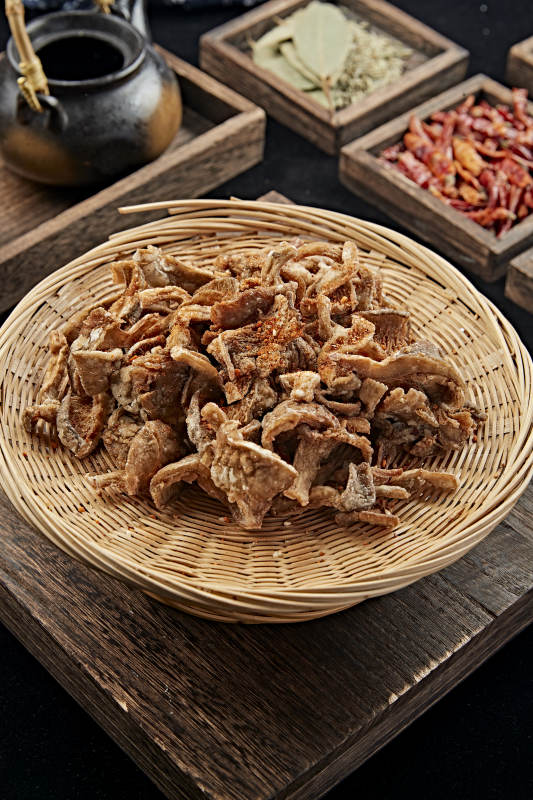 散粉干炸平菇图片