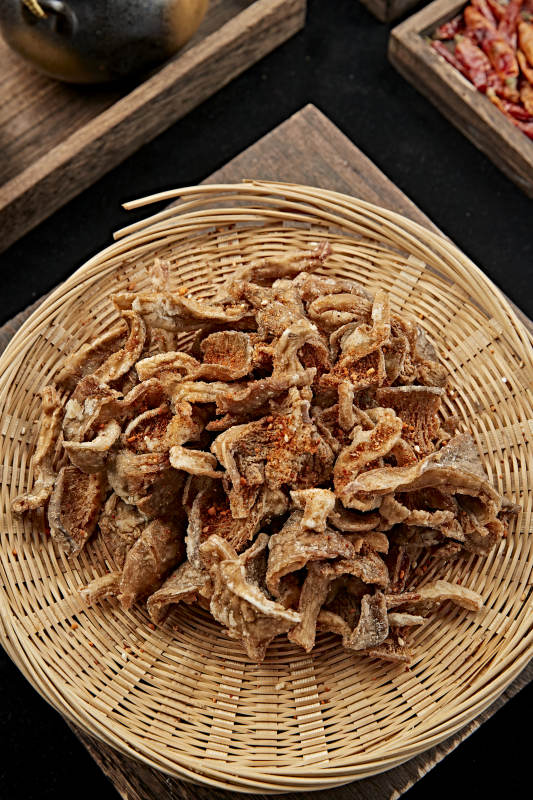 散粉干炸平菇图片