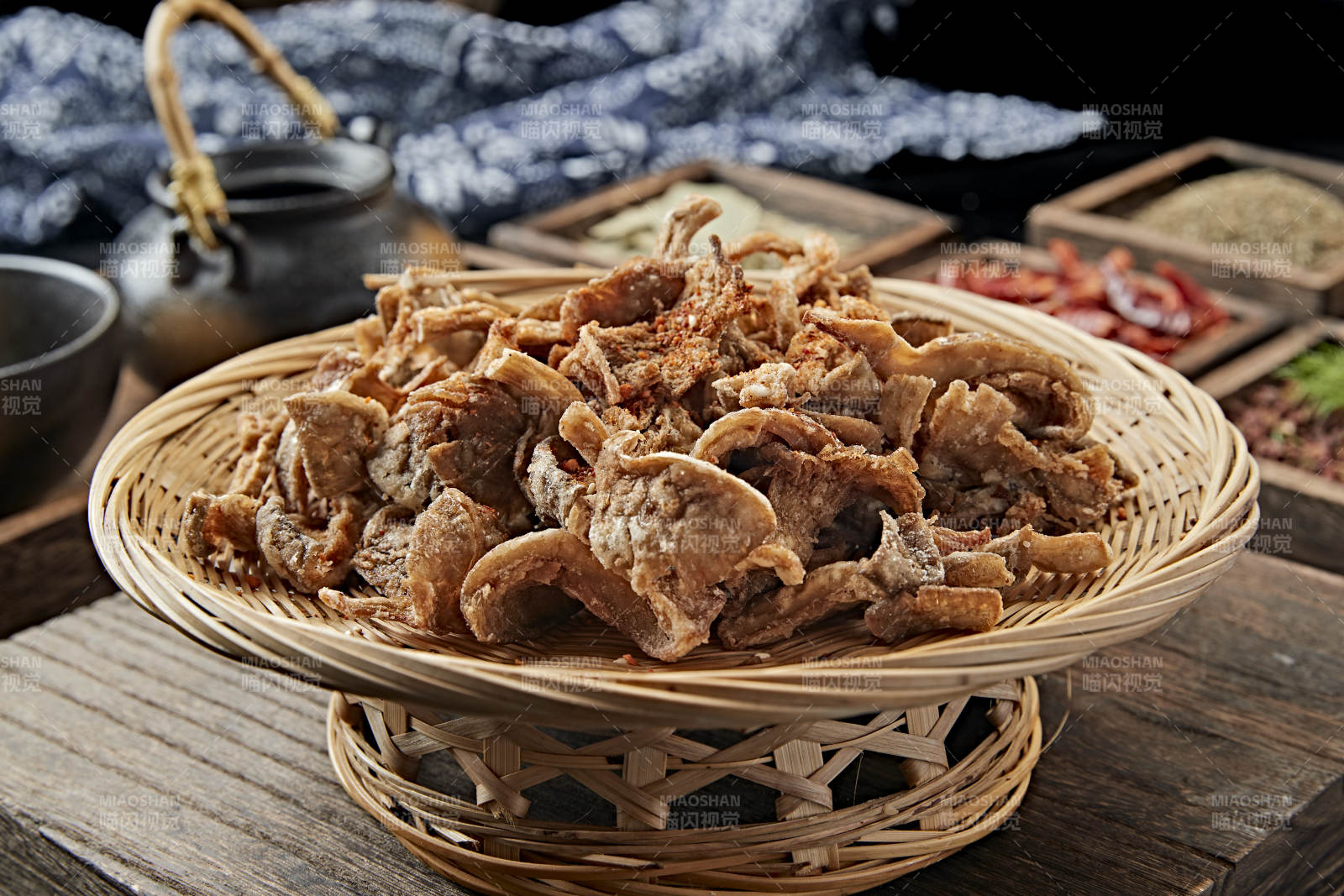 散粉干炸平菇图片