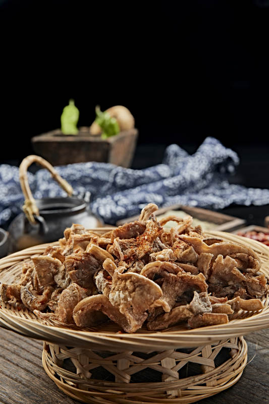 散粉干炸平菇图片