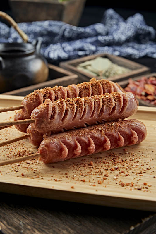 美味炭烤台湾香肠图片