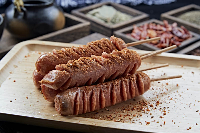 美味炭烤台湾香肠图片