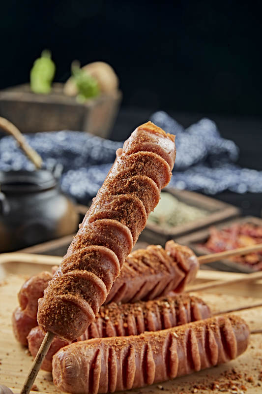 美味炭烤台湾香肠图片