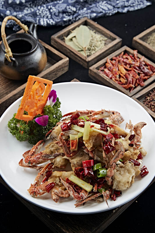 避风塘炒蟹图片