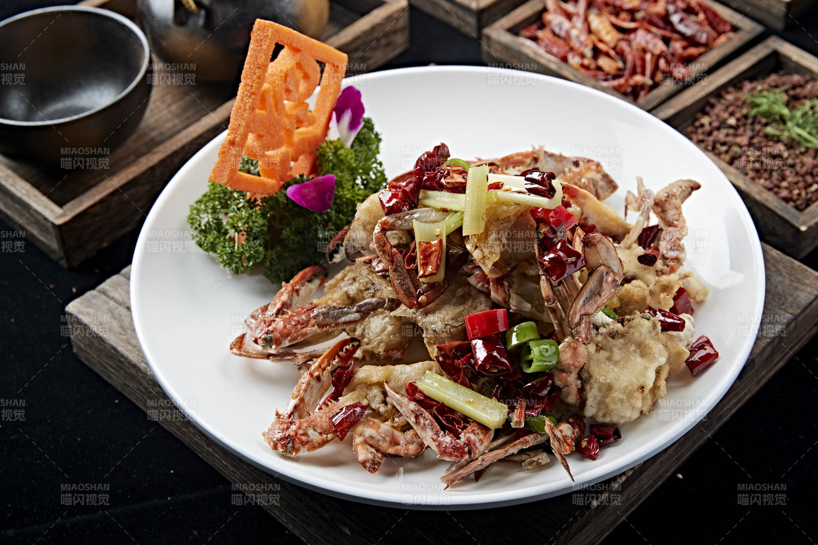 避风塘炒蟹图片