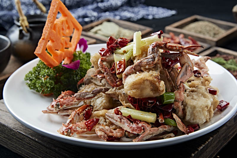 避风塘炒蟹图片