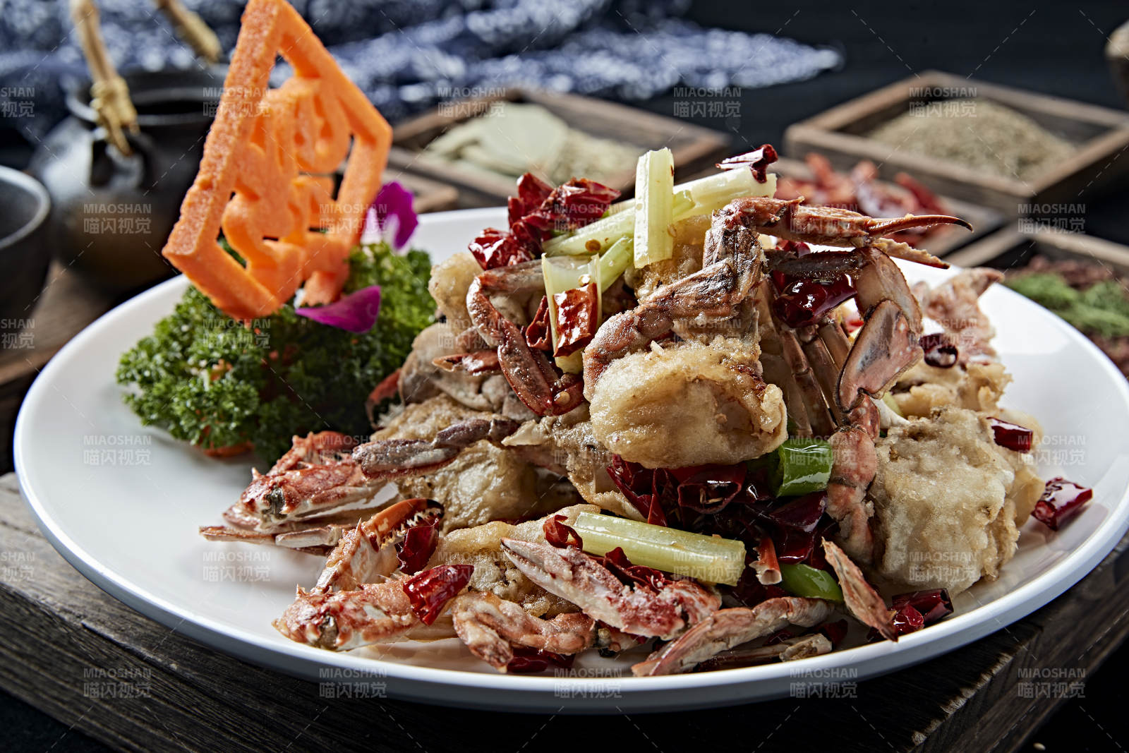 避风塘炒蟹图片