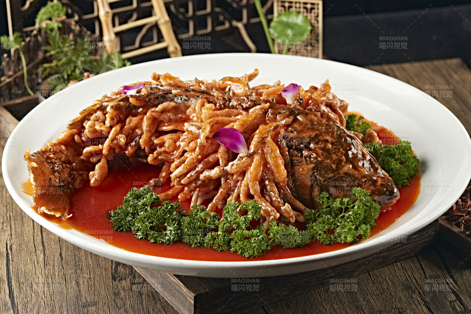 河北名菜金毛狮子鱼图片