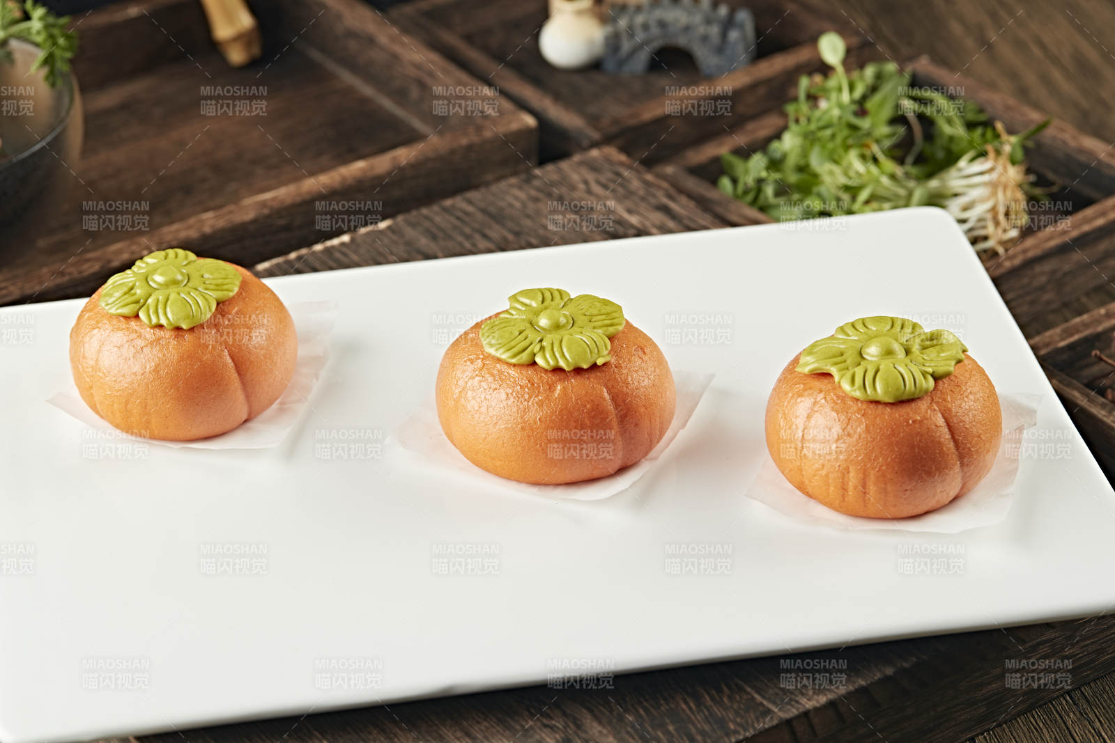 小吃面点南瓜流沙包图片