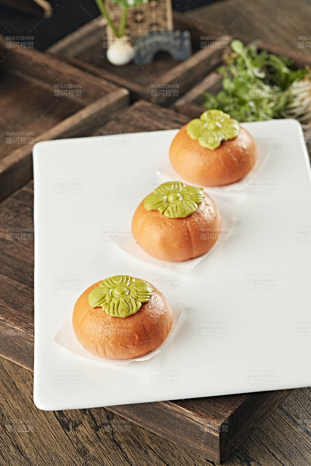 小吃面点南瓜流沙包图片