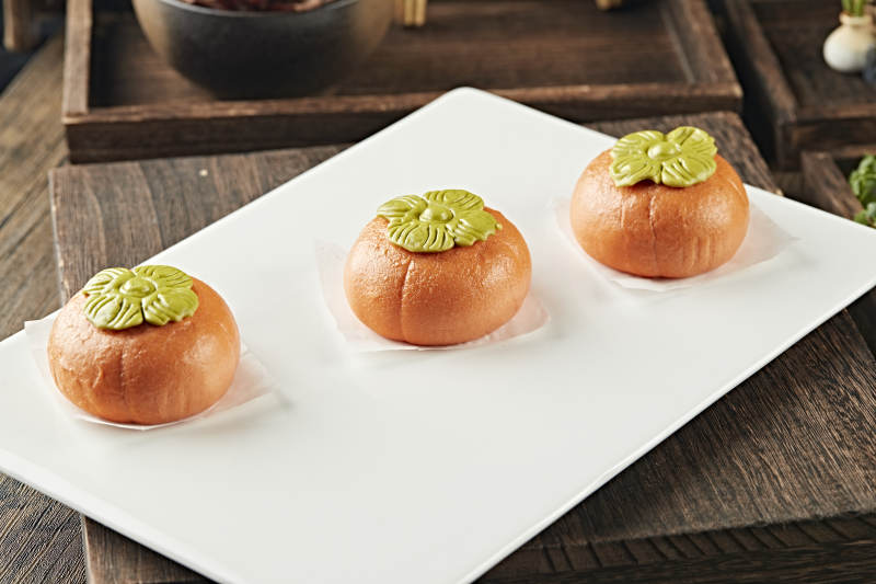 小吃面点南瓜流沙包图片