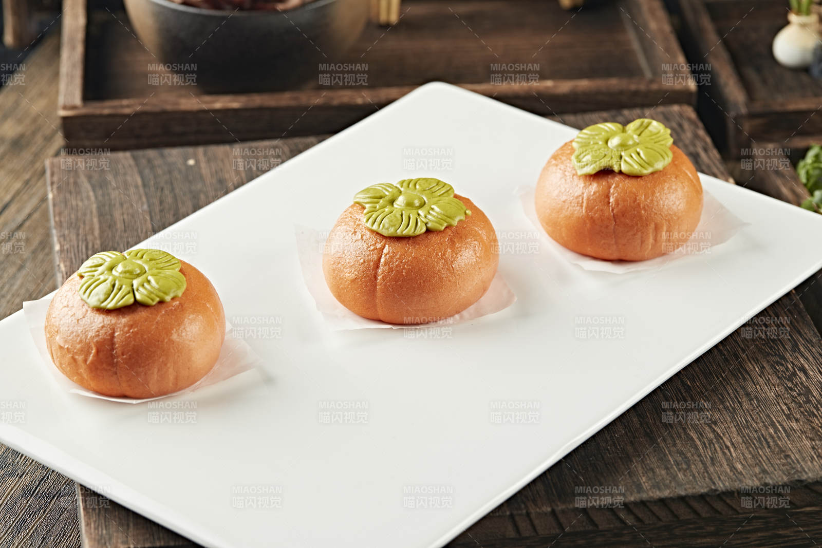 小吃面点南瓜流沙包图片