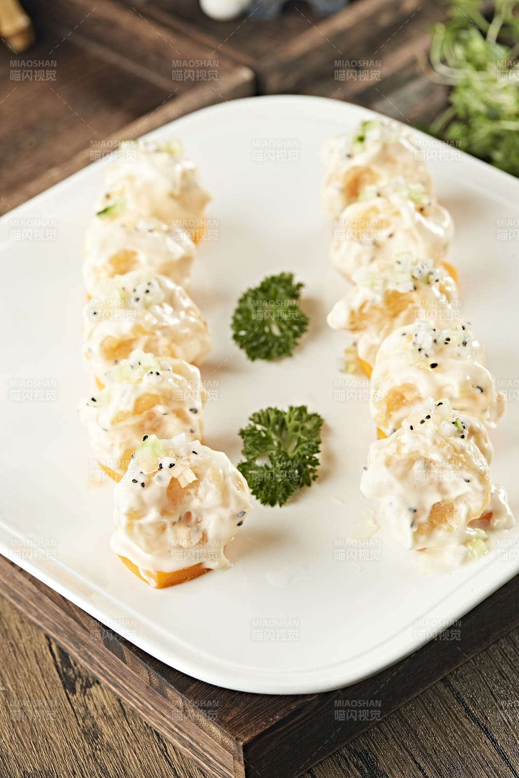 新派川菜芝士大虾球图片