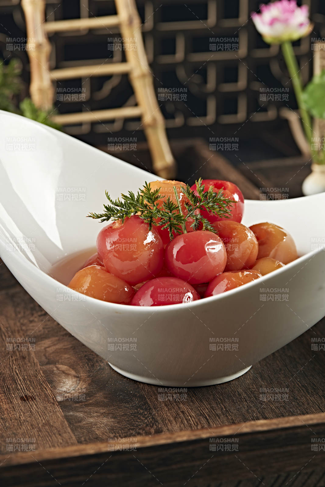 精美凉菜糖水山楂果图片