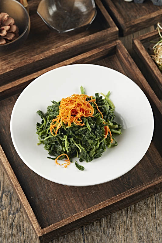 虫草花凉拌鸡毛菜图片