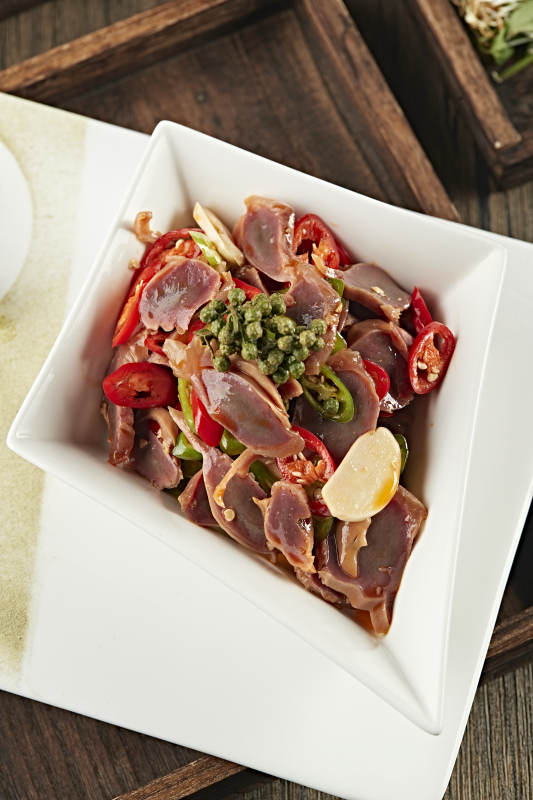 美味凉菜椒麻鸡胗片图片