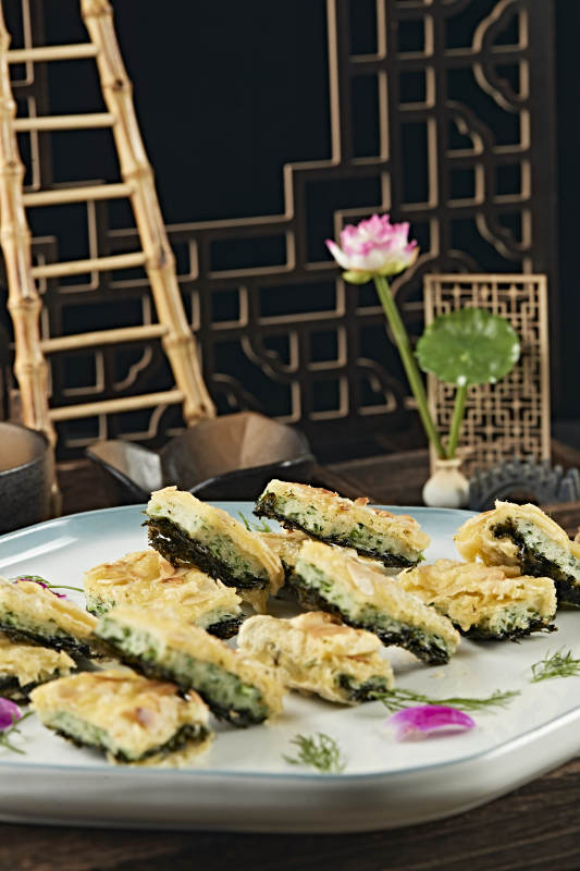 海苔紫菜蕨菜杏仁饼图片