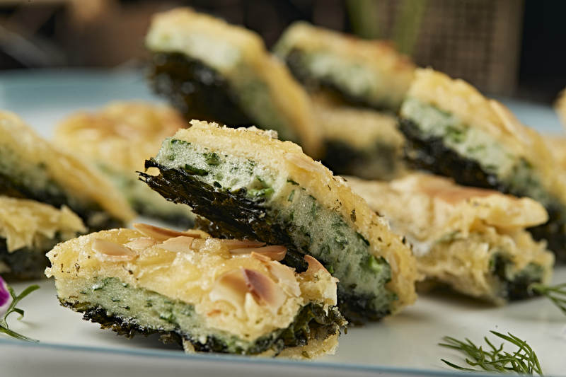 海苔紫菜蕨菜杏仁饼图片