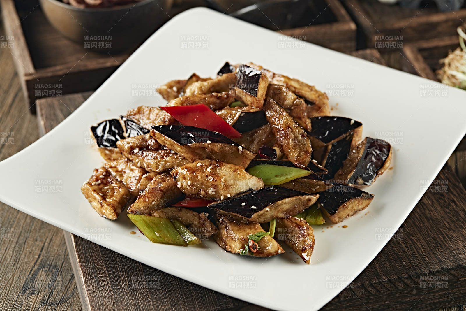 怪味炸茄子图片