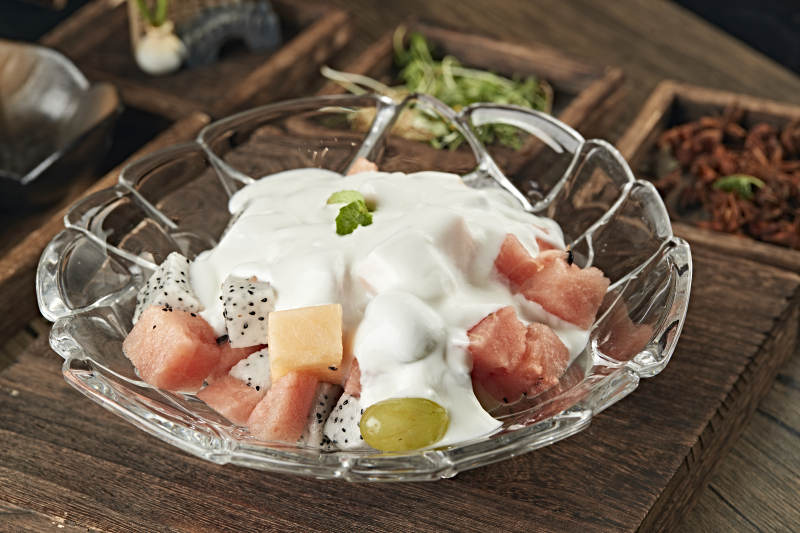 水果酸奶沙拉图片