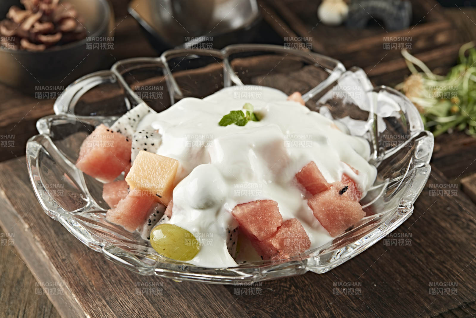 水果酸奶沙拉图片