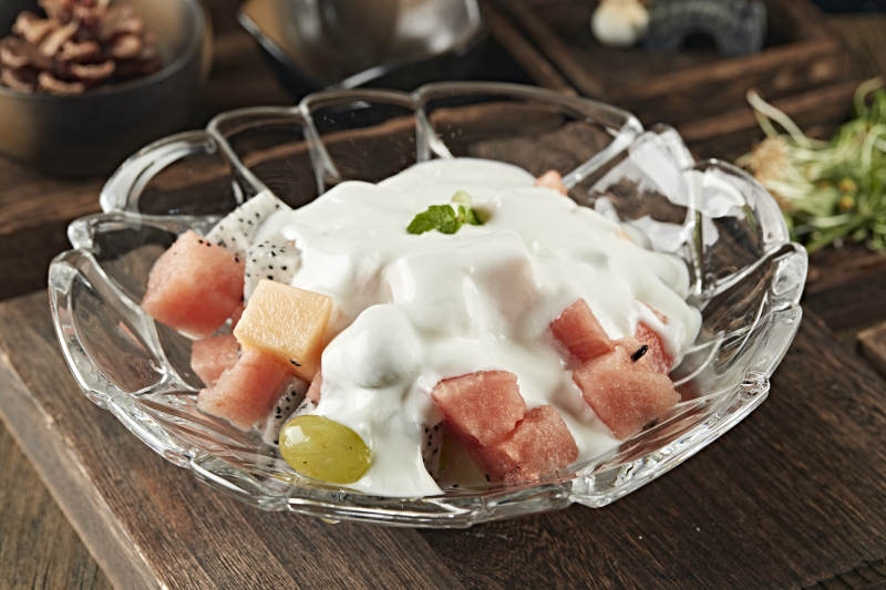 水果酸奶沙拉图片