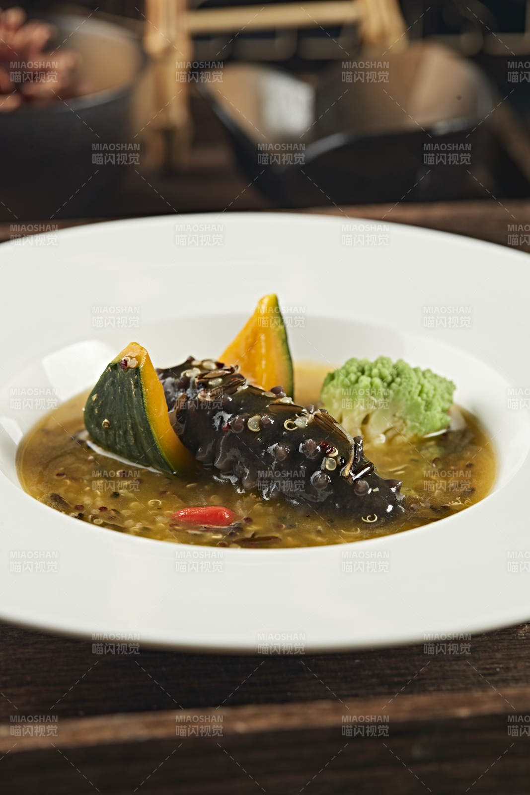 薏米捞汁炖梅花参图片