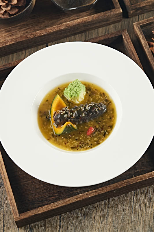 薏米捞汁炖梅花参图片