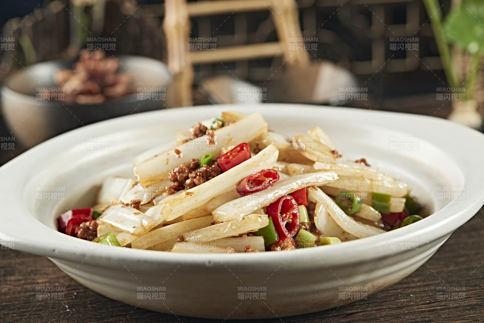 砂锅米椒肉沫大白菜图片