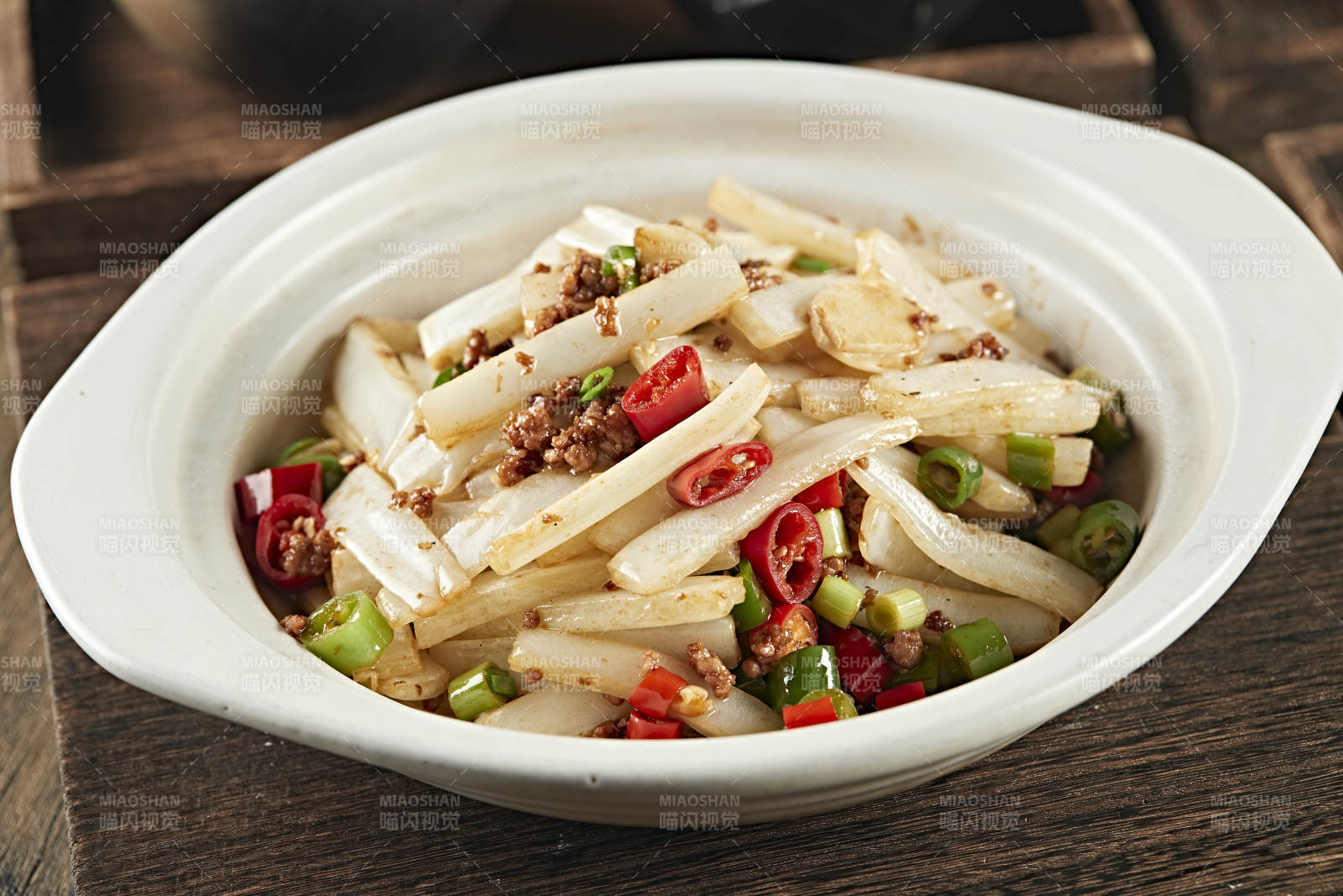 砂锅米椒肉沫大白菜图片