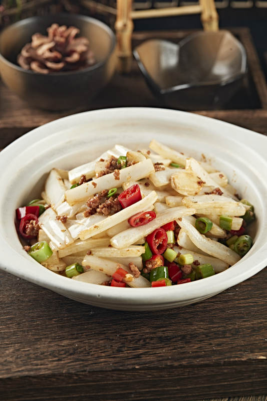 砂锅米椒肉沫大白菜图片