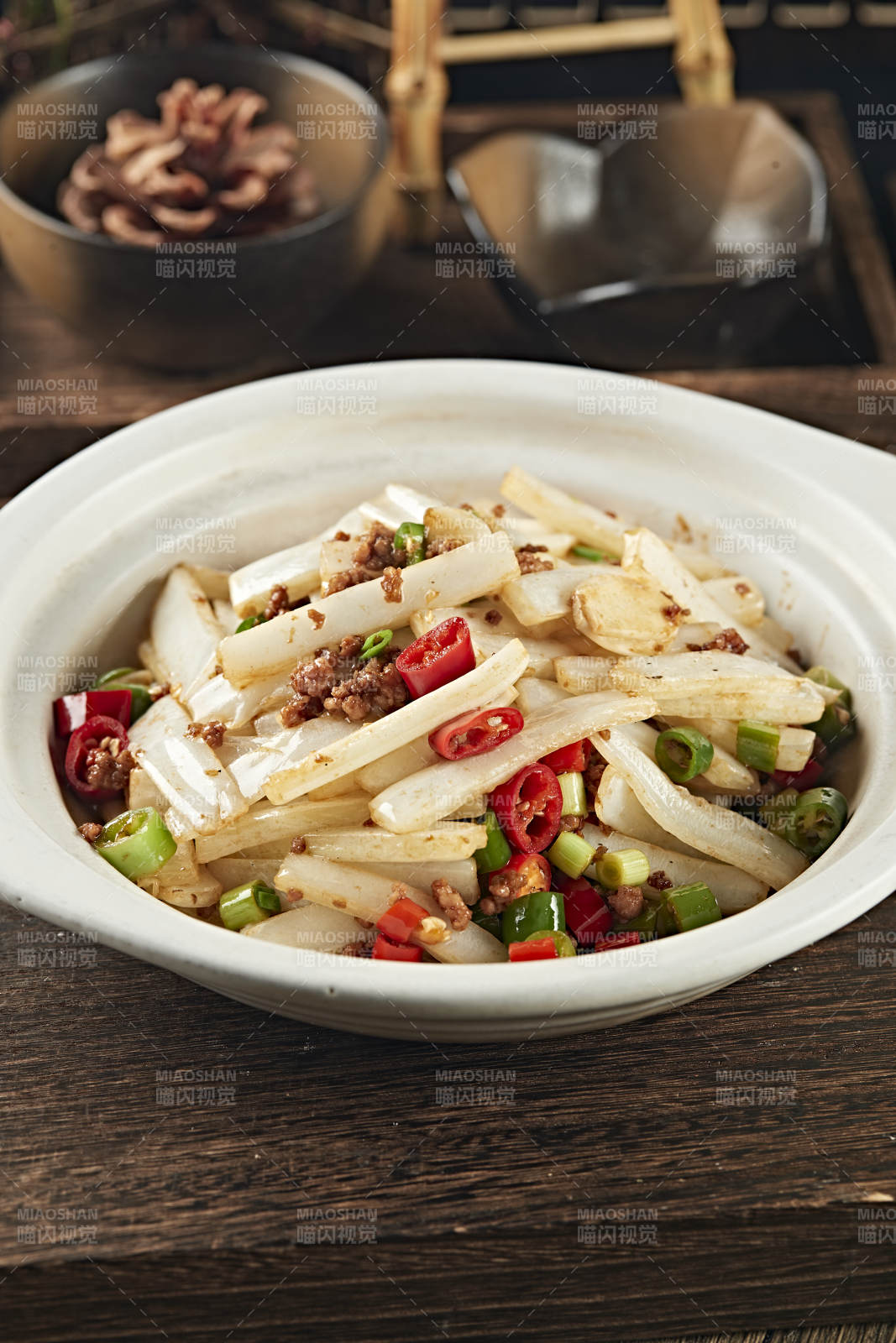 砂锅米椒肉沫大白菜图片