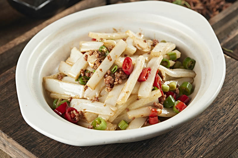 砂锅米椒肉沫大白菜图片