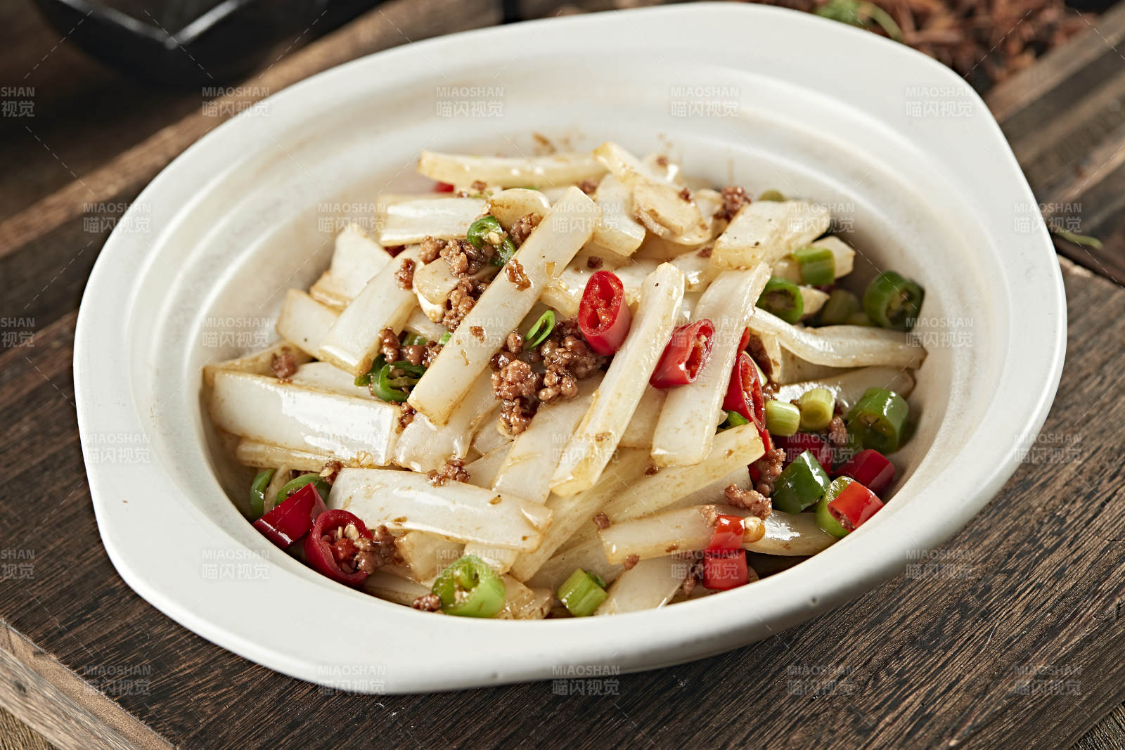 砂锅米椒肉沫大白菜图片