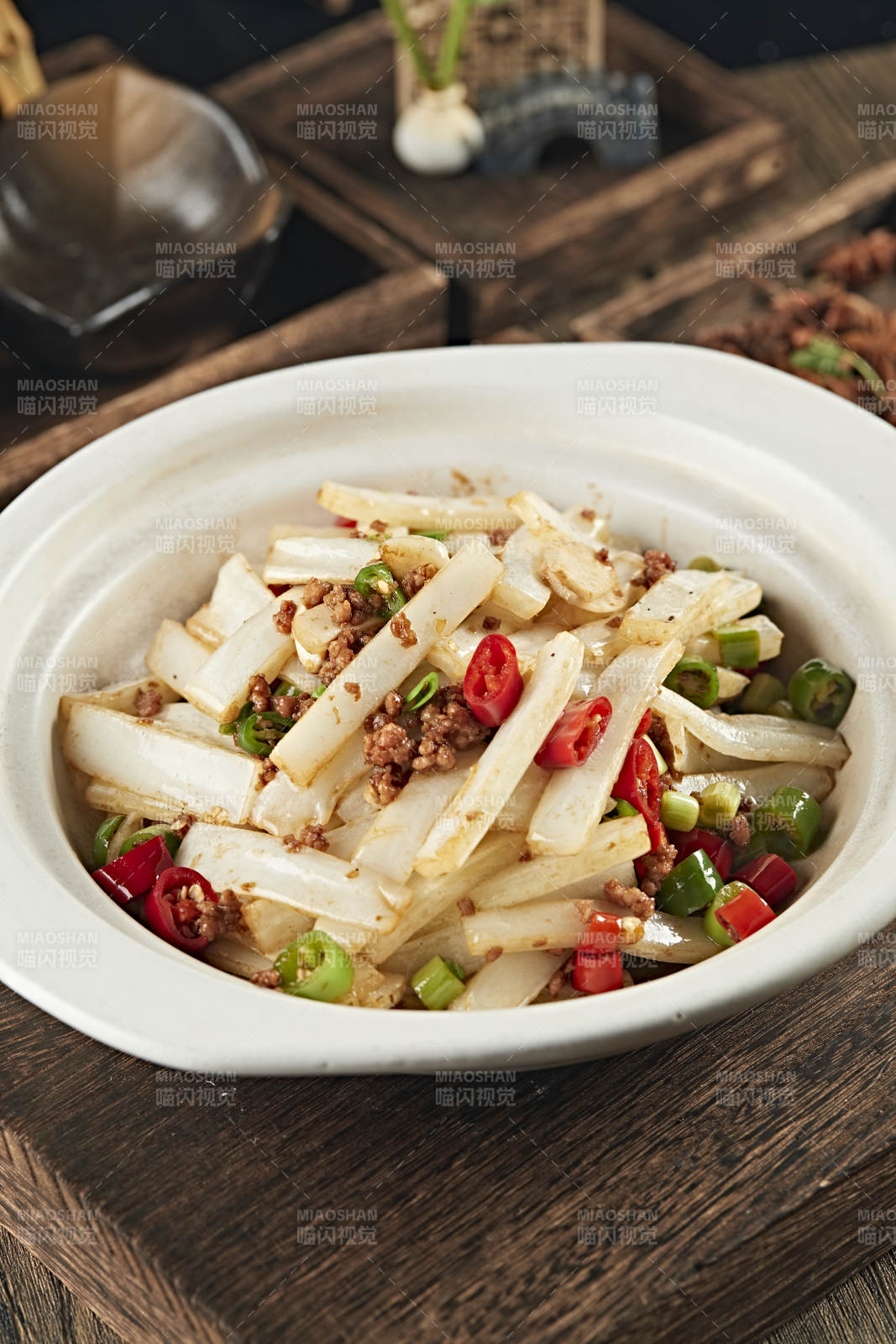 砂锅米椒肉沫大白菜图片