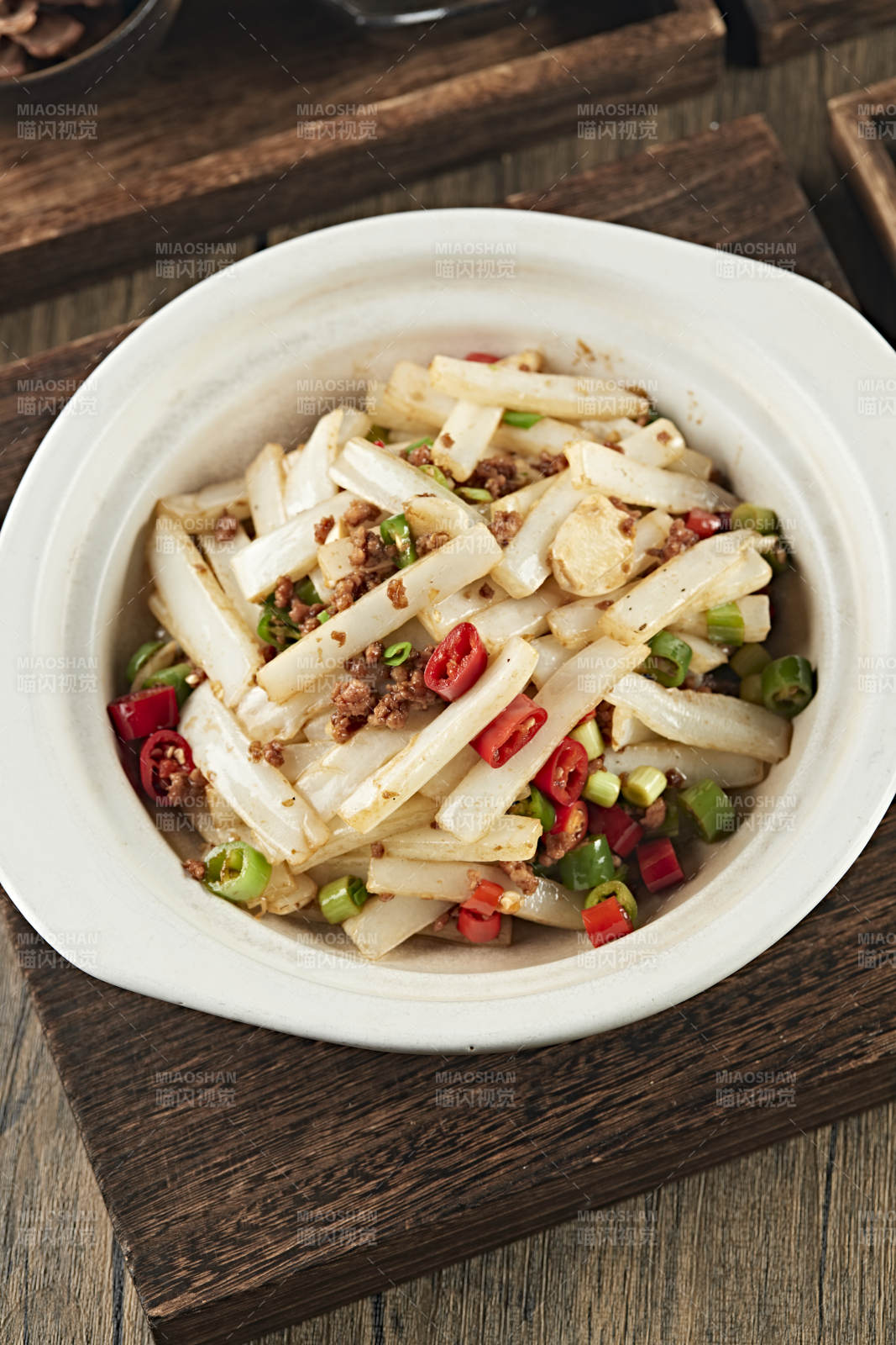 砂锅米椒肉沫大白菜图片