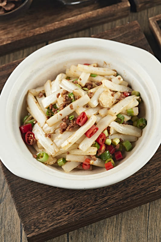 砂锅米椒肉沫大白菜图片