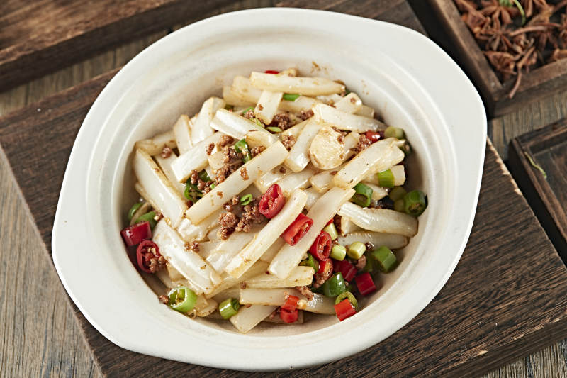 砂锅米椒肉沫大白菜图片