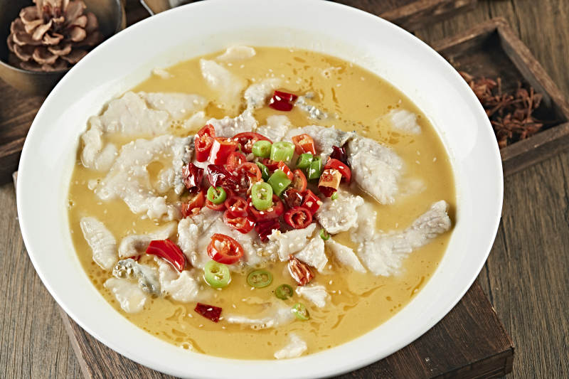 麻辣酸汤鱼片图片