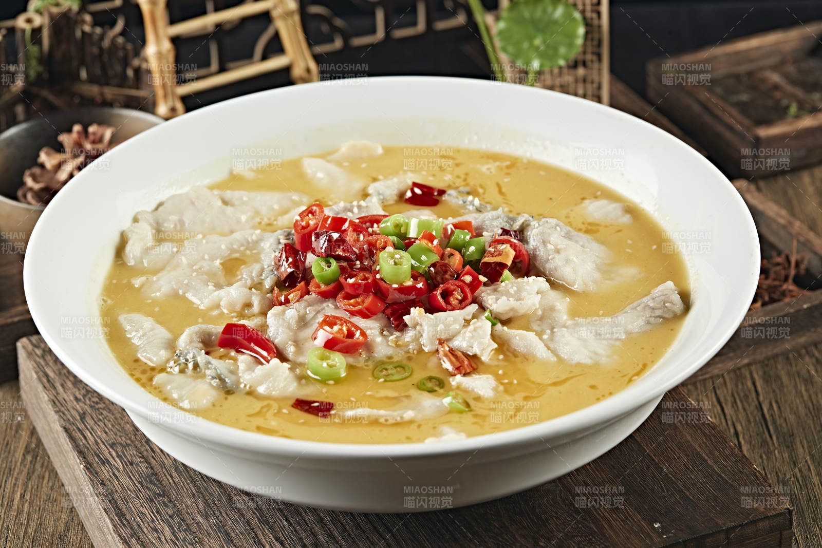 麻辣酸汤鱼片图片