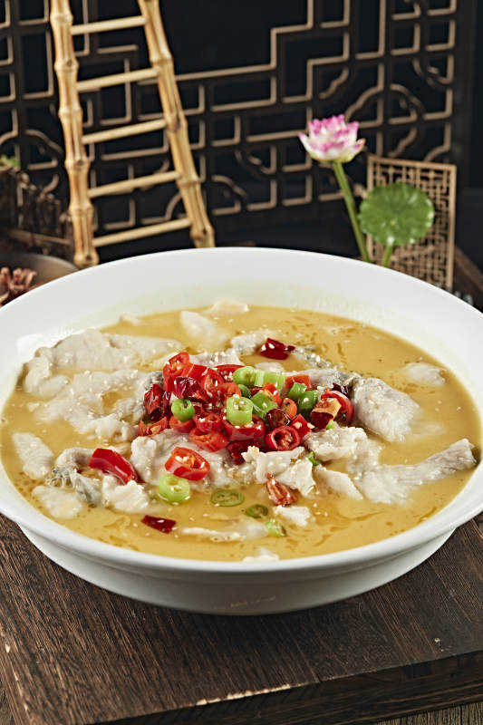 麻辣酸汤鱼片图片