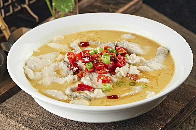 麻辣酸汤鱼片图片