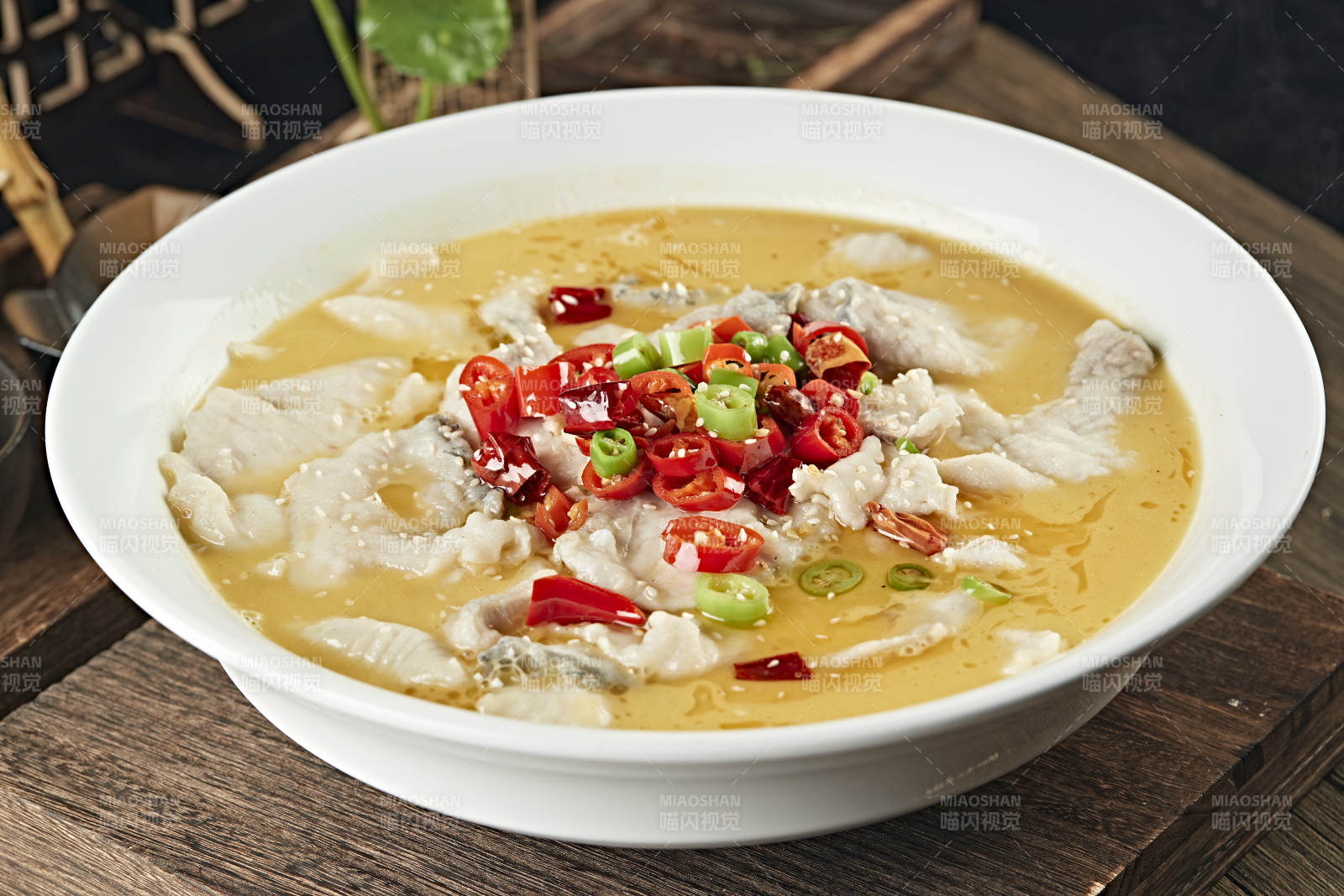 麻辣酸汤鱼片图片