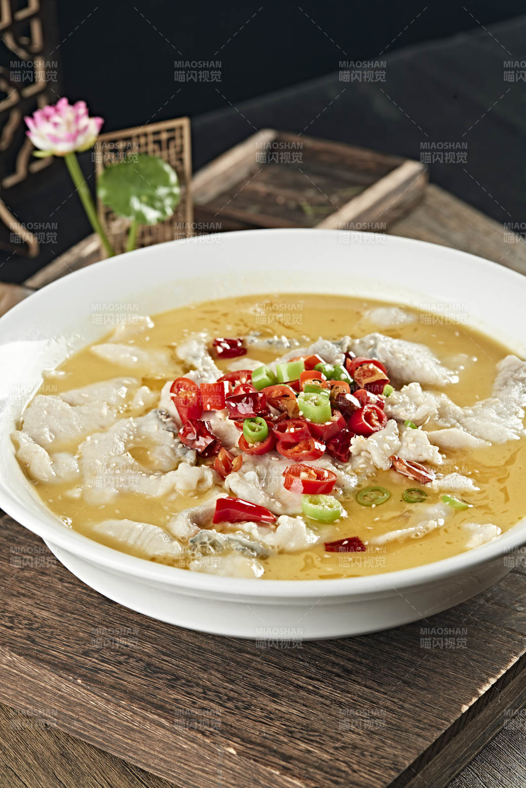 麻辣酸汤鱼片图片