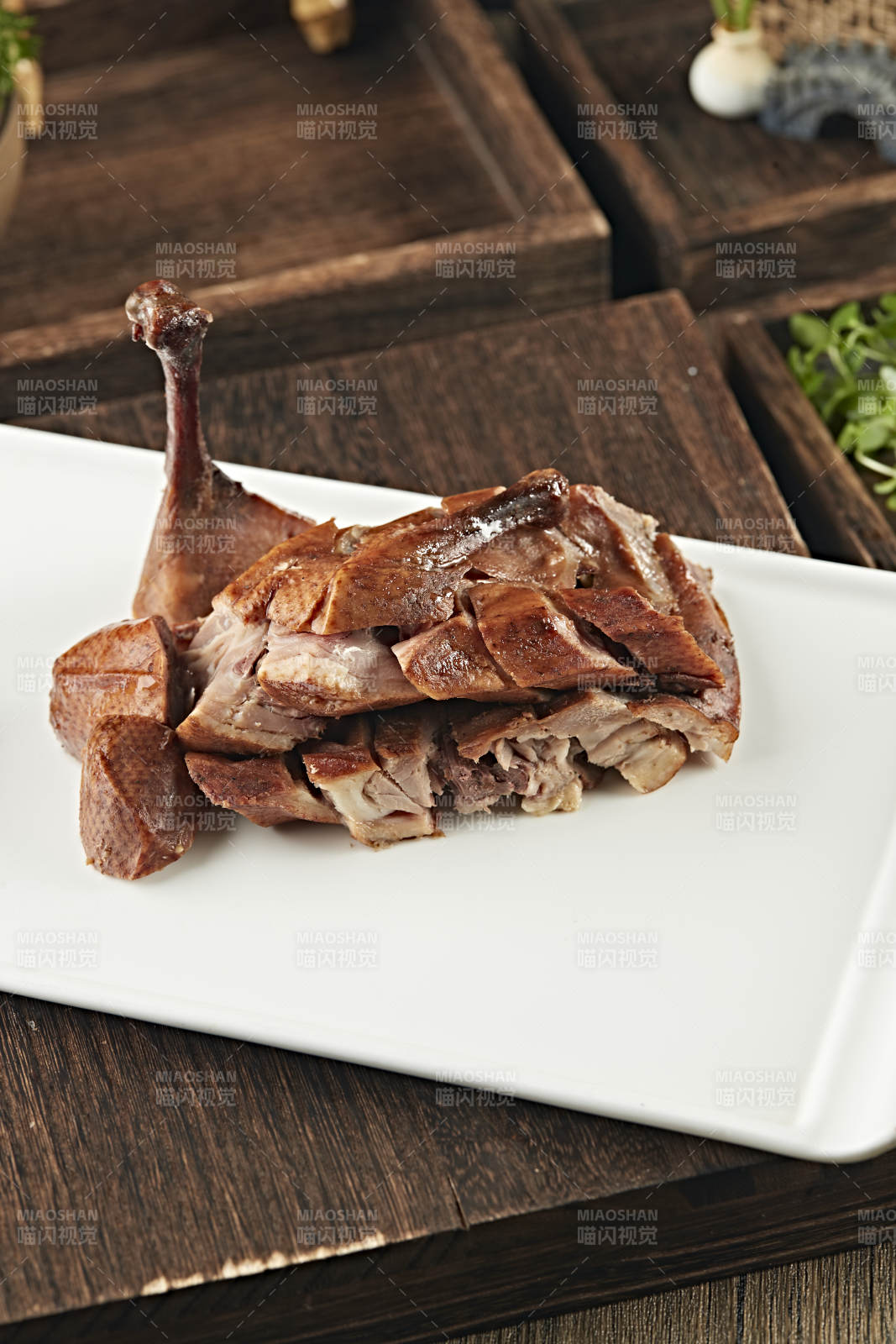 半只美味德州扒鸡图片