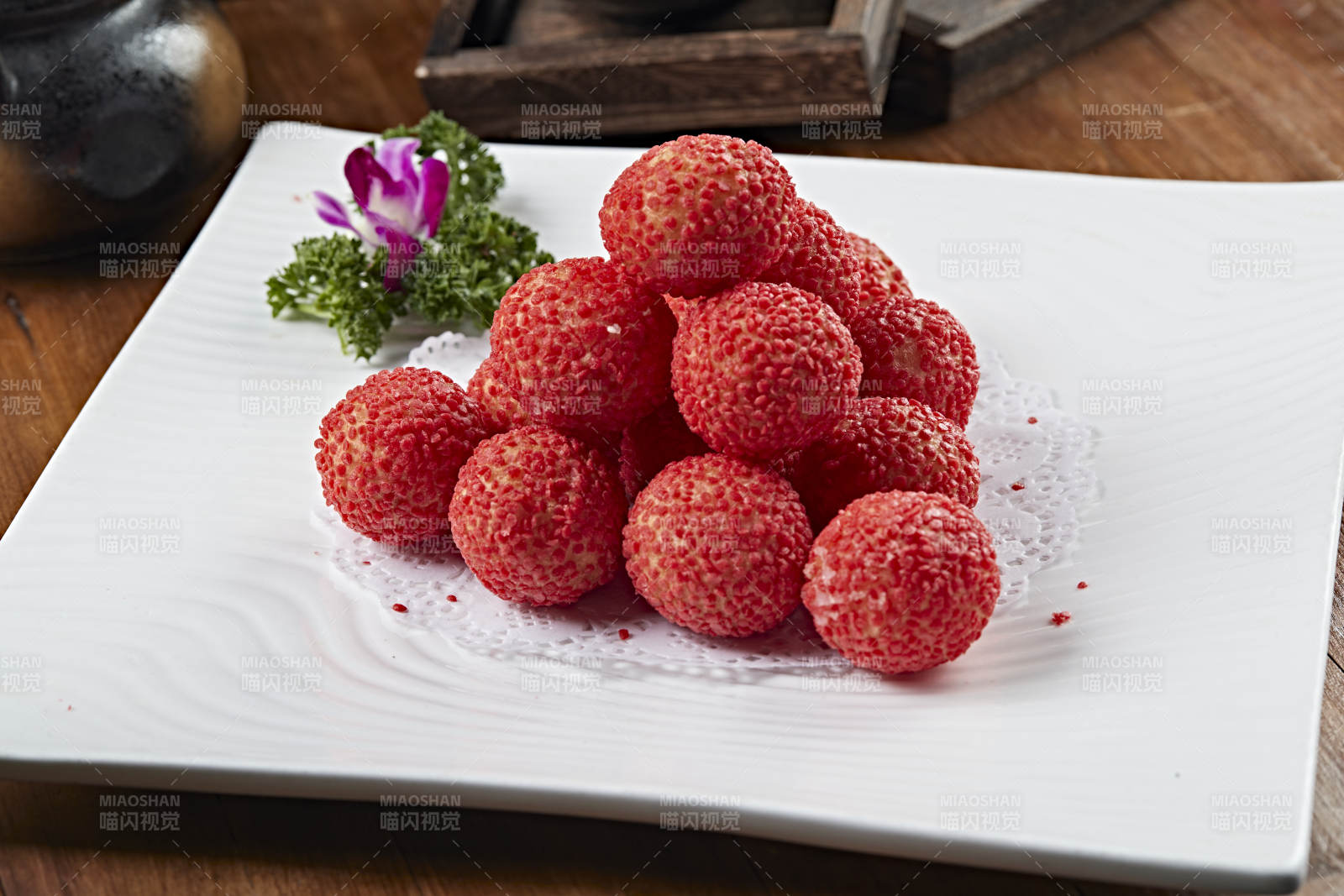 美味荔枝大虾球图片